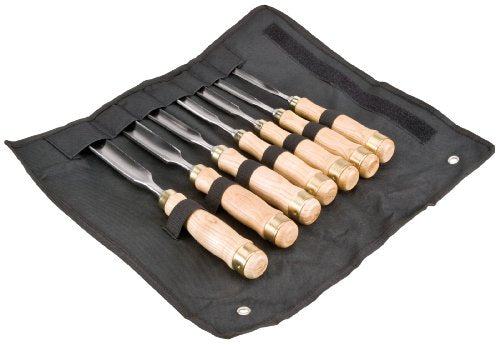 Woodstock D3780 Gouge Chisel Set, 7-Piece