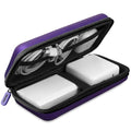 iMangoo Travel Essential Electronics Organizer Charger Case Carrying Pouch - color: Purple, size: Large