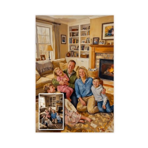 Oil Painting Style Personalized Canvas from Photo to Decor - color: Oil Painting