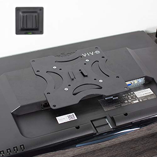 VIVO Basic TV Wall Mount Bracket for 23 to 37 inch Screens, Max 200x200mm VESA with Removable Mounting Plate, Black, MOUNT-VW2X2A
