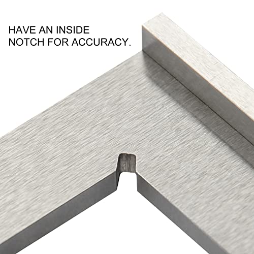 Precision Machinist Square 3 Inch Engineer Square 90 Degree Right Angle Ruler Ground Hardened Steel with Seat 3 x 2 Inch - size: 3 x 2 inches