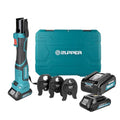 ZUPPER Compact Press Tool Kit for 1/2", 3/4", 1" Copper Pipes - style: MP-2430 (kit with 3 VUS Copper Press Jaws 1/2", 3/4", 1")