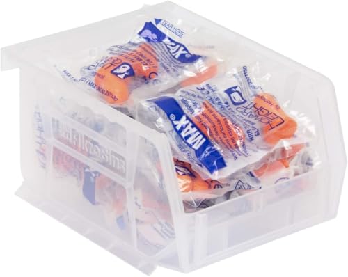 Akro-Mils 30210 AkroBins Plastic Storage Bins, 5"x4"x3", Clear, 24-Pack - color: Clear