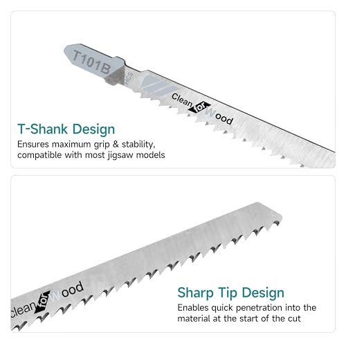 20 Pcs Jigsaw Blades Set with Case - style: 20-Pack（20 Pieces）