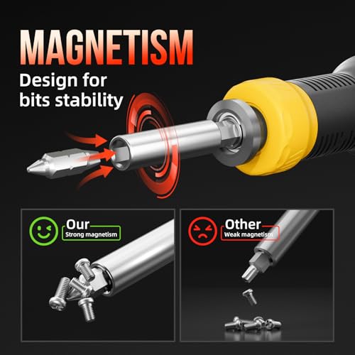 SHARDEN Multi ScrewDriver Set 26 in 1 All in One Adjustable Screw Driver - color: Yellow, size: Extendable-NonRatchet