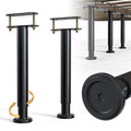 2Pcs Bed Frame Support Leg, Adjustable Height 14" to 23.6", Increase Under-Bed Storage Space, Extra Sturdy Steel Bed Risers with Wider Rubber Base, More Stable, for King/Queen Bed - size: 14"-23.6" (2pcs)