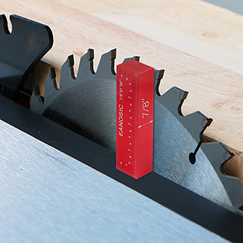 EANOSIC Setup Blocks Height Gauge Set, 8pcs Precision Aluminum Setup Bars for Router and Table Saw Accessories Woodworking Set Up, Bars Include Laser Engraved Size Markings (Extra Long 4 Inch) - style: 8 Pcs-INCH
