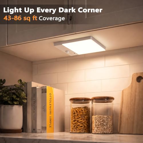 BrizLabs Magnetic LED Ceiling Light 2 Pack, USB-C Rechargeable & Wireless - size: 5.9 Inches