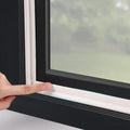MOPMS Draft Stopper Sweep, Door Weatherproofing Stripping, Window Seal Strip Self-adhisive Soundproof Cuttable Weather Length 13.12 Ft (2 Pcs x 6.56 Ft), White - color: White, size: 13.12 ft (2 pcs)