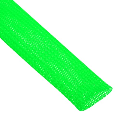 uxcell Expandable Sleeving, 1 1/4-inch 25ft Cable Sleeve, Green - color: Green, size: 1 1/4-inch x 25ft