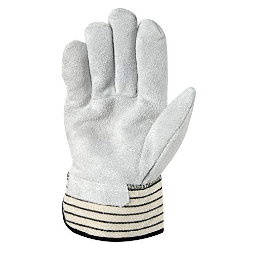 Wells Lamont Men's Split Cowhide Safety Cuff Leather Work Gloves, X-Large - size: X-Large (Pack of 1)
