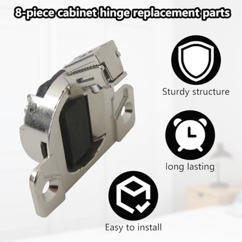 8-Pack Self Closing Hinges Compatible with for Blum 32.160-01.01, 30.460, 32.160, 32.460, 32.260, 30310-1102, 30.310, PA66 Compact 33 Cabinet Systems