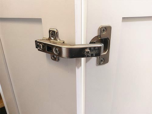 Lazy Susan Corner Cabinet Hinge 135° – Heavy Duty Folding Door Hinge for Kitchen Corner Cabinets, Stainless Steel, Includes Screws - size: 135 degrees