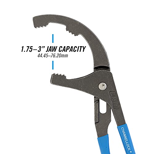 Channellock Oil Filter and PVC Plier 209 - Adjustable 4 Position Grip - 9-Inch - size: 9 inch
