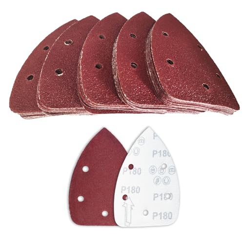 60 Pcs 180 Grit Mouse Sandpaper, Aluminum Oxide Mouse Sanding Pads - size: 180 Grit