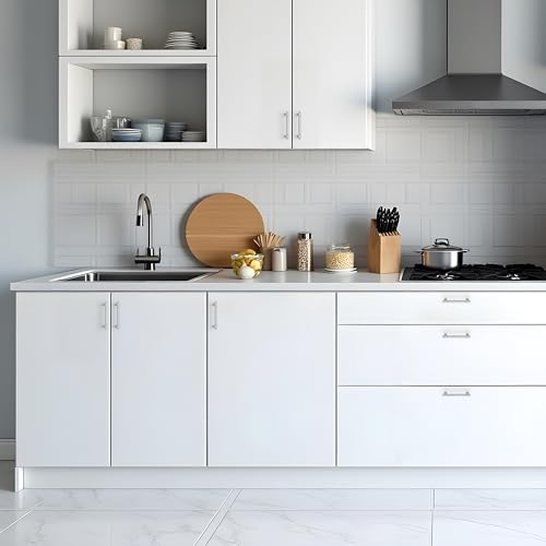 Ravinte Polished Chrome Kitchen Pulls Cabinet Handles 3-3/4 Inch 10 Pack - color: Polished Chrome, size: 3-3/4 Inches Hole Center