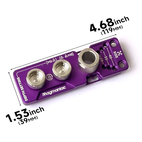Upgrade Aluminum Profile Drill Guide Access Hole Drill Jig Step Drills - color: Purple