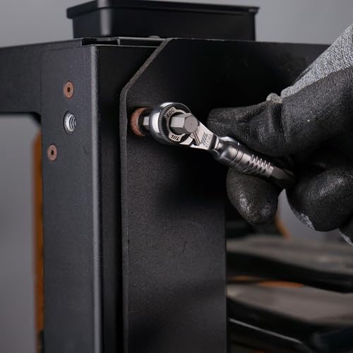 711L Mini Ratchet Wrench TG - One of the World's Smallest 1/4" EDC Ratchet Wrench For Tight Spaces - Stainless Steel - For Double-ended Bits - style: Mini Ratchet TG