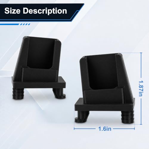2-Pack Drawer Slide Socket Replacement for Merillat 471029/471037, Left Right Drawer Rail Sockets, Cabinet Drawer Track Repair Parts, Secure Fit Drawer Slide Bracket