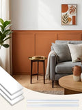 Upick Board and Batten Wainscoting Panels, Paintable, 120" x 43", White - size: 120x43 IN