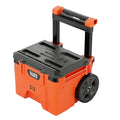 Klein Tools 54100MBX MODbox Rolling Tool Box, Heavy Duty Portable Tool Organizer with Side Mounting, 10-Inch Rubber Wheels, Removable Handle, Deep Stackable Set - size: Rolling