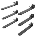 12Inch Black Heavy Duty Floating Shelf Bracket 6 Pack 3-Hole Mount - color: Black 6 Pack, size: 12 Inch