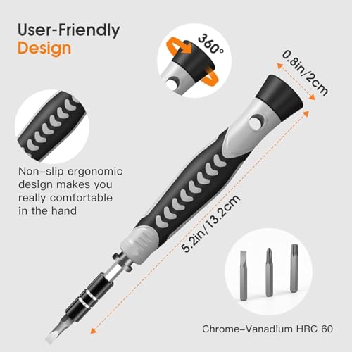 Precision Screwdriver Set, 130 in 1 Mini Screwdriver Set Tool, Black - color: Black, size: 130