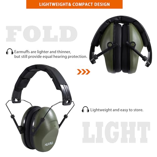 Ear Protection noise cancelling headphones For Adults, Children, Sensory Autism Hearing Protection Safety Earmuffs - color: Green