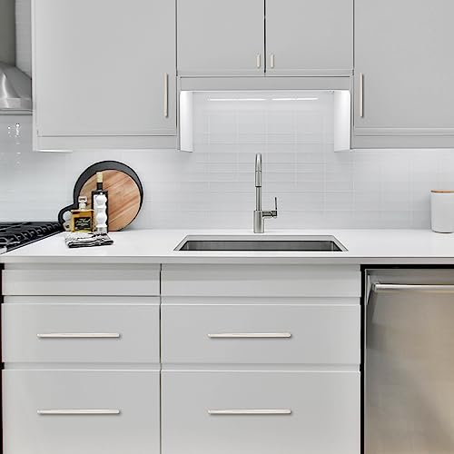 COTYKILEY 10 Pack 5 Inch(128mm) Brushed Satin Nickel Cabinet Handles Kitchen Cabinet Pulls Kitchen Cabinet Hardware - color: Brushed Satin Nickel, size: 5" Hole Center（128MM）
