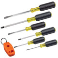 Klein Tools 85146 Screwdriver Set with Magnetizer / Demagnetizer for Magnetic Tips 3 Slotted, 3 Phillips, Home Improvement, 7-Piece