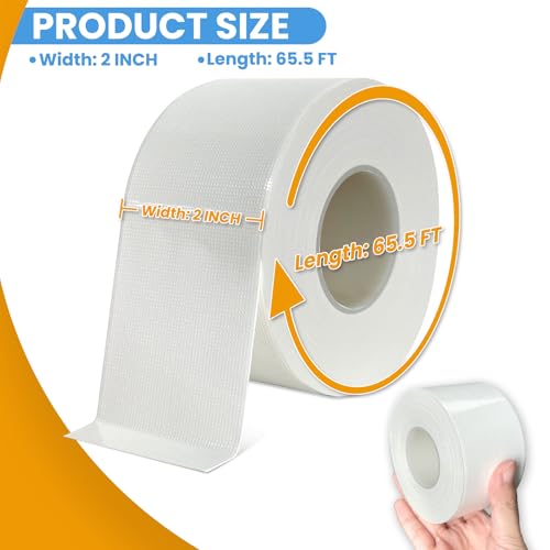 White Window Weather Sealing Tape, AC Air Conditioner Sealing Tape - color: White, size: 2 Inch x 65 FT