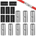 smseace 16pcs 4 AWG Non Insulated Butt Connectors Kit with Heat shrinkable Tube for Wiring 4 Gauge Pure Copper Butt Splice Connectors for Automotive, Marine and Industrial Applications - size: 4AWG