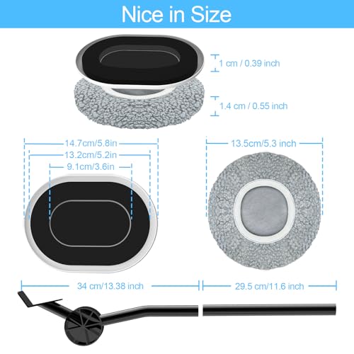 Furniture Sliders for Hardwood Floors: Multi-Surface 3-in-1 Movers Sliders - size: 5.8*4.3in Oval 8+4+1Pack