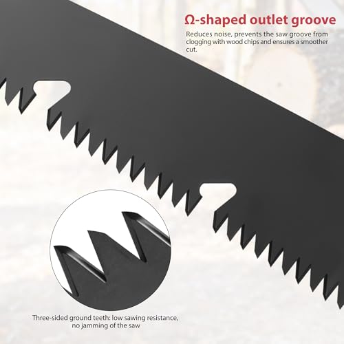 10 inch Folding Saw, SK9 High Carbon Steel Pruning Hand Saw | for Wood Cutting, Tree Trimming, Camping and Gardening Work, Gifts for Men