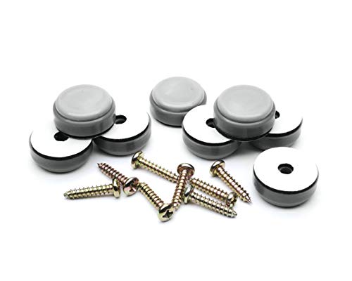 GorillaGlides CB253 1 Inch Chair Sliders/Furniture Glide Floor Protectors (Set of 8 Glides) Self-Adhesive Screw-On Glides, for Sliding on Hard Surface Floors and Low-Pile Carpet, Round - size: 1 Inch Furniture - 8 Pack