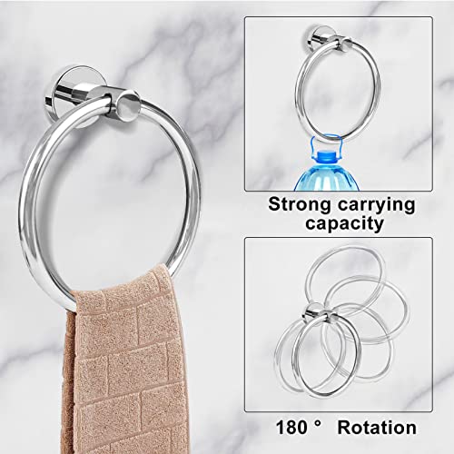 Cilee 8 Piece Polished Chrome Bathroom Hardware Set, 24inch Towel Bar Set - color: Polished Chrome