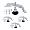 POWERTEC Corner Leveling Feet 4PK, Heavy Duty Adjustable Corner Bracket Levelers with Nylon Foot for Cabinets, Vanities, Furniture & Shelves (71157E) - size: Corner Leveler, Set of 4