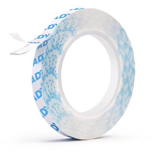 ADY Double Sided Tape Removable,Clear Picture Hanging Strips for Wall Mounting No Residue, Damage-Free - color: transparent