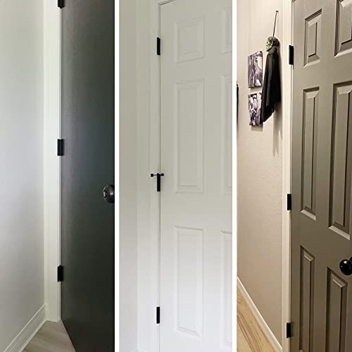 TDCHINGES Rounded Matte Black Door Hinges 3.5 Inch 5/8" Radius Flat 30 Pack - color: Matte Black-Rounded, size: 30 Pack