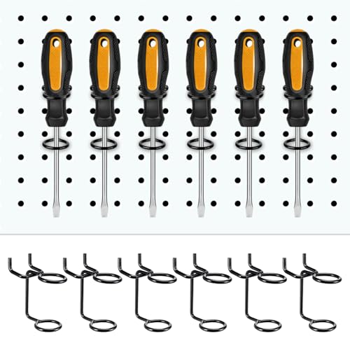 Ripeng 12 Pcs Screwdriver Organizer Tool Holders Multi-tool Holder Black - color: Black