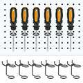 Ripeng 12 Pcs Screwdriver Organizer Tool Holders Multi-tool Holder Black - color: Black