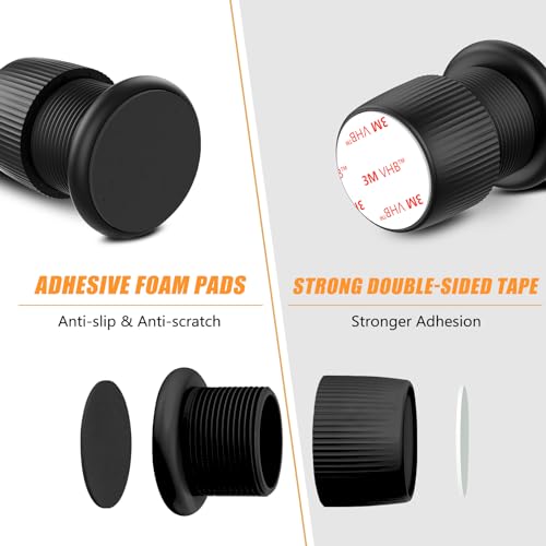 Adjustable Furniture Bed Risers 1.6-2.6 inch Durable Anti Slip-Black 4 Pcs - color: Black - 4 Pcs