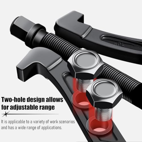 Car 3 Jaw Inner Bearing Puller, 4" Heavy Duty Pilot Bearing Gear Extractor Pulling Tool with Reversible Jaws, Automotive Gear Pulley Puller Removal Tool, Universal for Vehicles - size: 5.12"