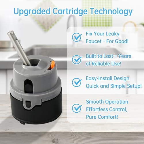RP50587 Cartridge Replacement for Delta Single Handle Kitchen and Lavatory Faucets, Works with DIAMOND Seal Technology Models Featuring a 36 mm Motion, (Include RP51503 Bonnet Nut） - style: RP50587+ RP51503 Bonnet Nut