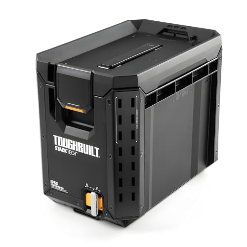 ToughBuilt StackTech - Compact Tool Box, Lockable Storage, TB-B1-B-60C - size: Large