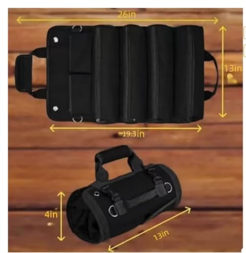 Tool Bag, Tool Roll, Wrench Roll, Heavy Duty Portable Storage