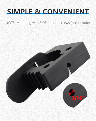 Hi-Lift Jack Handle Keeper 2 PCS Rubber Clamp, Tube Tool Grip Quick-Release Clamp Mount Black Roof Rack Mount Fits 1-1/7 in to 1-3/7 in Diameter Tools -2 Pack - size: 2 Pack