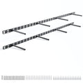 2pcs Floating Shelf Bracket Heavy Duty,Decorative Floating Shelf Hardware Hidden Black Metal Fireplace Mantel Brackets Without Jig (43"X4"X1.0" Without Tools) - size: 43"X4"X1.0"