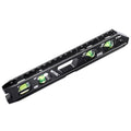 BETHEL 9 Inch Magnetic Torpedo Level with 4 Bubble Vials, V-Groove & Magnetic Rails, Black Aluminum Alloy Construction - color: Black 9in