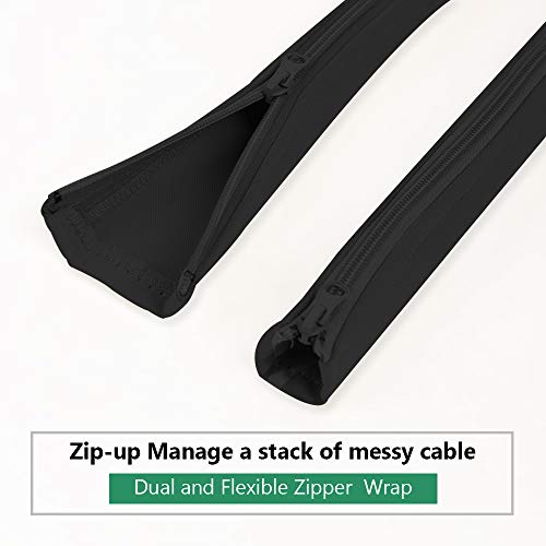 StangH Cable Management Sleeves for Wires 19 Inch, 4 Pieces -Black - color: Black, size: 19"L x 3.5"W-4PACKS
